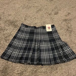 Blue plaid school girl skirt